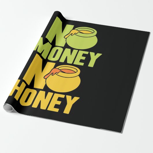 養蜂家No Money蜂蜜 ラッピングペーパー (アンロールド)