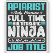 養蜂専門職の養蜂家 シール (正面)