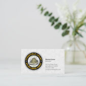 養蜂施設名ホワイトハニカム 名刺 (スタンド正面)