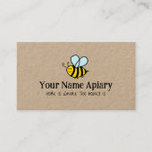 養蜂用の養蜂ビジネスカードテンプレート 名刺 (正面)