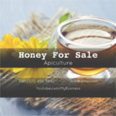 養蜂用ハチミツカスタムカットのビニールシール シール (正面)