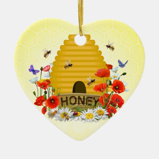 養蜂 セラミックオーナメント (正面)