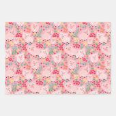 養豚動物フローラ素朴誕生会 ラッピングペーパーシート (正面)