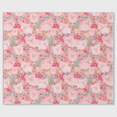 養豚動物フローラ素朴誕生会 ラッピングペーパー (フラット)