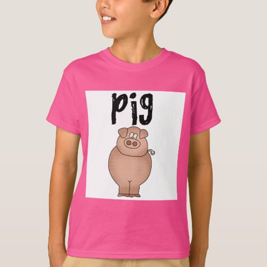 養豚場の動物のTシャツおよびギフト Tシャツ (正面)