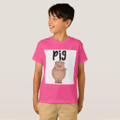 養豚場の動物のTシャツおよびギフト Tシャツ (正面フル)
