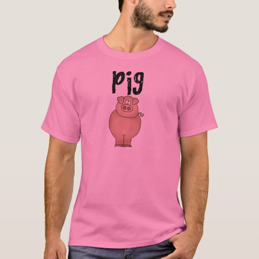 養豚場の動物のTシャツおよびギフト Tシャツ (正面)