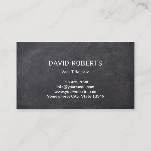 養豚場畜産豚肉プロデューサーチョーク素朴ボード 名刺 (裏面)