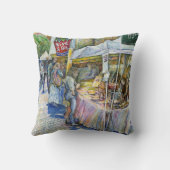 養豚場飛んでいるの角とワイン。 クッション (裏面)