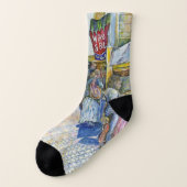 養豚場飛んでいるの角とワイン。 ソックス (左外側)