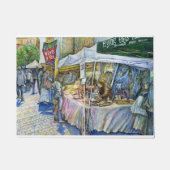 養豚場飛んでいるの角とワイン。 ドアマット (正面)