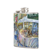 養豚場飛んでいるの角とワイン。 フラスク (左)