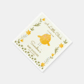 養鶏動物の赤お洒落ちゃんシャワー スタンダードカクテルナプキン (角)