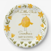 養鶏動物の赤お洒落ちゃんシャワー ペーパープレート (正面)