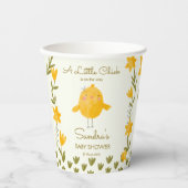 養鶏動物の赤お洒落ちゃんシャワー 紙コップ (正面)