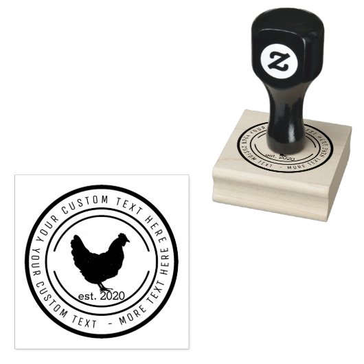 養鶏卵 ラバースタンプ (押印)