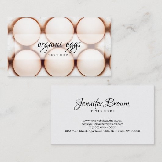 養鶏卵 名刺 (正面/裏面)