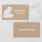 養鶏場の生卵 名刺 (正面/裏面)