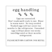 養鶏場生卵ハンドリングカートン ラバースタンプ (インプリント)