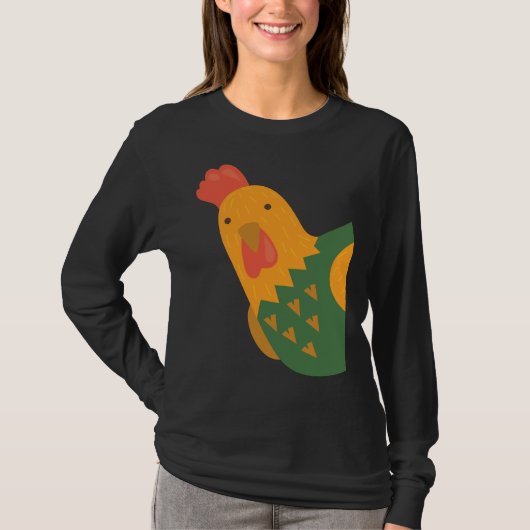 養鶏場農家 Tシャツ (正面)