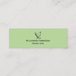 養鶏場│農家市場オーガニック卵 スキニー名刺