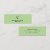 養鶏場│農家市場オーガニック卵 スキニー名刺 (正面/裏面)