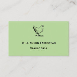 養鶏場│農家市場オーガニック卵 名刺