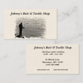 餌およびタックルの店 名刺 (正面/裏面)