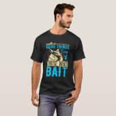 餌付け来の人に良い魚釣りパパFis Tシャツ (正面フル)