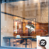 餌又は仕掛け店魚釣り時間 ウィンドウサイン (カフェ窓)