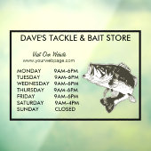 餌又は仕掛け店魚釣り時間 ウィンドウサイン (シート3)