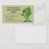 餌及びタックルの店、釣用具 名刺 (正面/裏面)