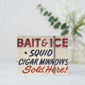 餌屋の看板 ポストカード (スタンド正面)