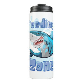餌帯のサメ、漫画スタイル タンブラー