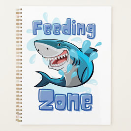 餌帯のサメ、漫画スタイル プランナー手帳
