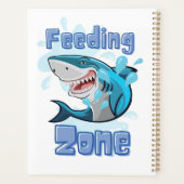 餌帯のサメ、漫画スタイル プランナー手帳 (裏面)