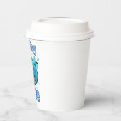 餌帯のサメ、漫画スタイル 紙コップ (左)