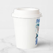 餌帯のサメ、漫画スタイル 紙コップ (右)