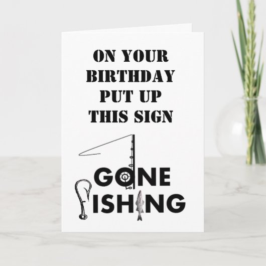 餌来の誕生日に良い物 カード (正面)