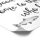 餌来付けの人への良いヴィンテージ魚釣り ポスター (角)