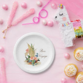 餞別のヴィンテージのヨットおよび花 ペーパープレート (パーティー)