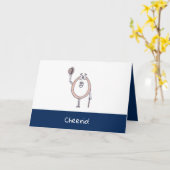 餞別の休暇旅行カード カード (黄色い花)