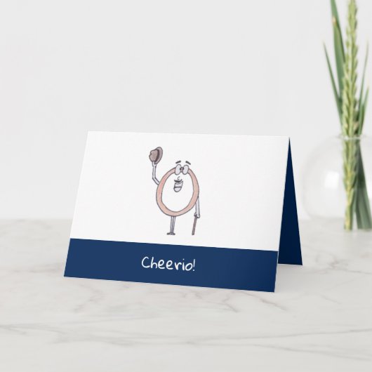 餞別の休暇旅行カード カード (正面)