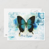 餞別の青い蝶VictorianTravel ポストカード (正面/裏面)