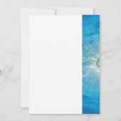 餞別の青い行先の結婚式 招待状 (裏面)