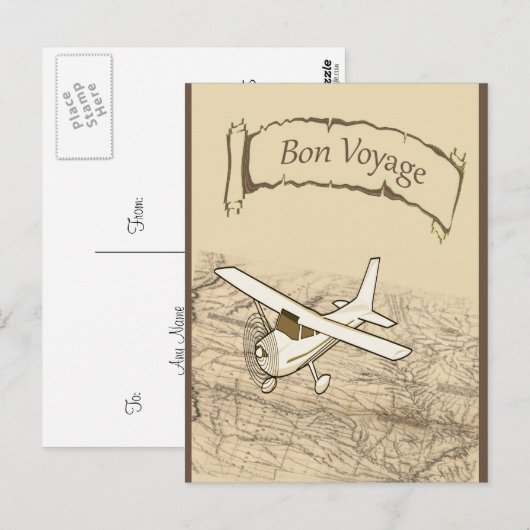 餞別の飛行機 ポストカード (正面/裏面)