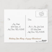 餞別の飛行機 ポストカード (裏面)