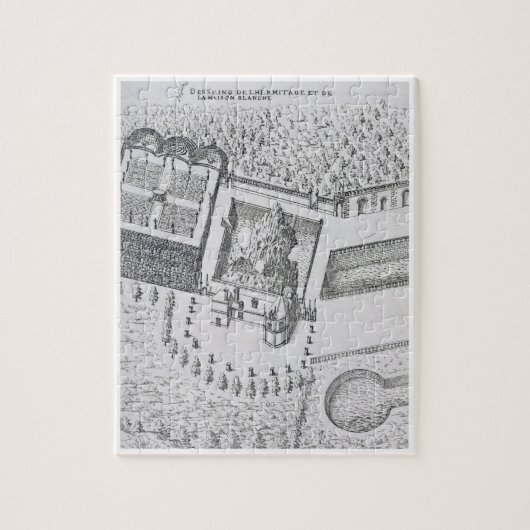 館の隠者の住処およびMaison Blanc ジグソーパズル (縦)