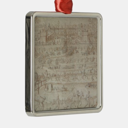 館のd'Anetのフェスティバル メタルオーナメント (右)