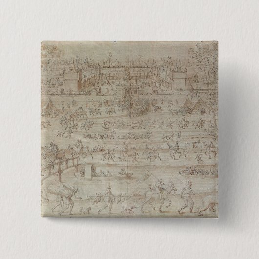 館のd'Anetのフェスティバル 缶バッジ (正面)